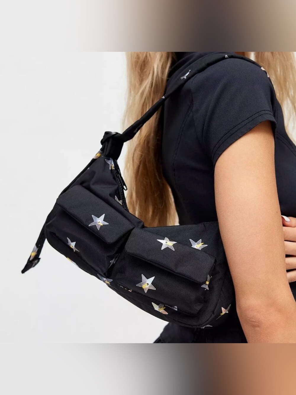 NEW Baggu Cargo Shoulder Bag - Limited Edition Stars